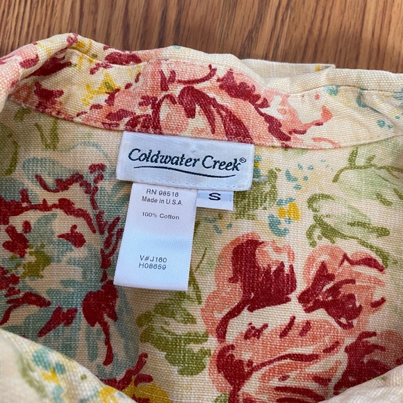 Vintage Coldwater Creek floral denim jacket - Picture 3 of 3